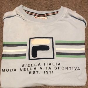 Light Blue FILA t-shirt XL